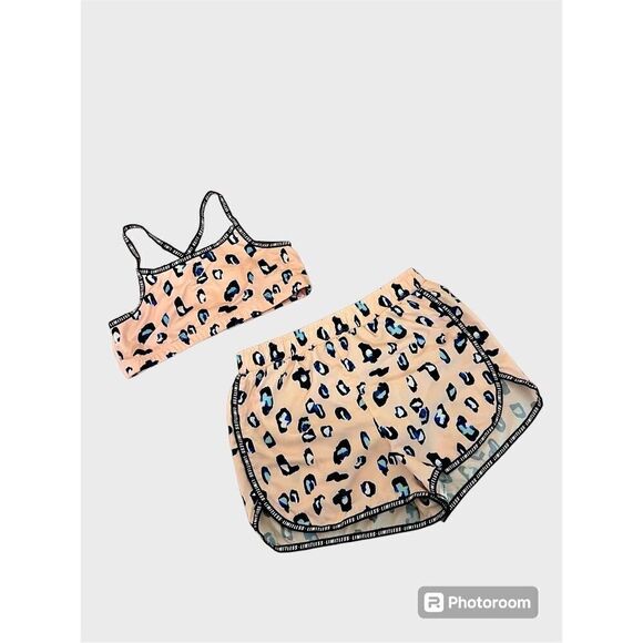 Ideology Pink &‎ Blue 'Limitless' Leopard Set - Picture 1 of 14